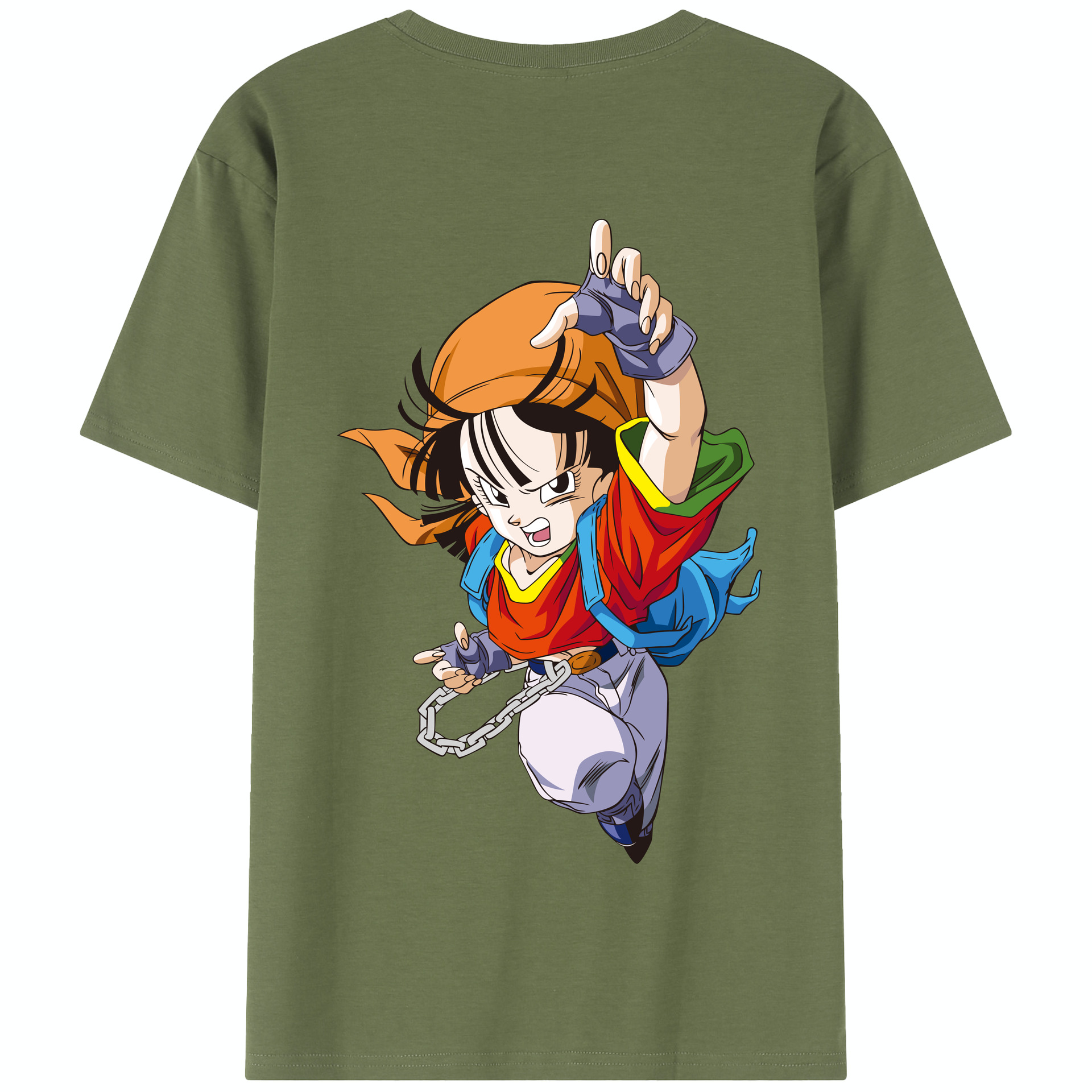 （画像用） ドラゴンボール パン DRAGON BALL Pan 綿100％半袖Tシャツ（背面プリント）